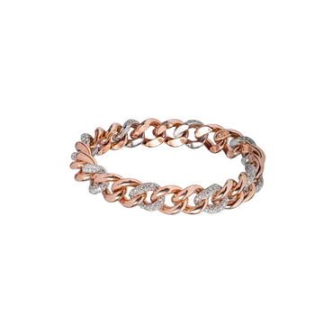 Bracciale oro rosa 18K con diamanti da 0.48 a 4.10 ct