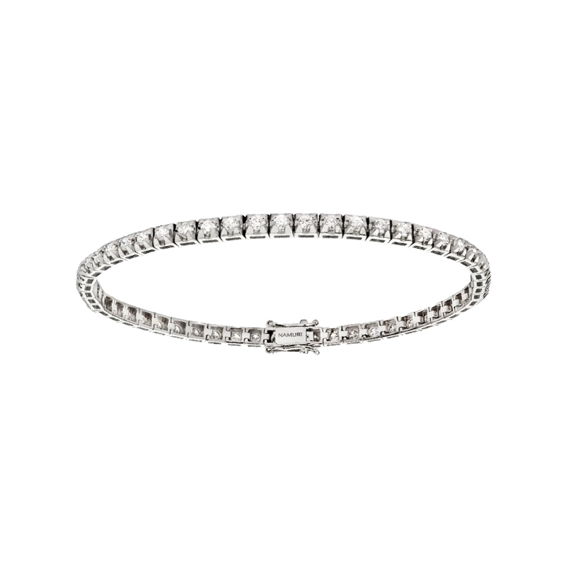 Bracciale oro bianco 18K con diamanti da 0.50 a 5.00 ct