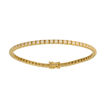 Bracciale tennis vulcano oro giallo 18K con diamanti da 1.20 a 5.90 ct