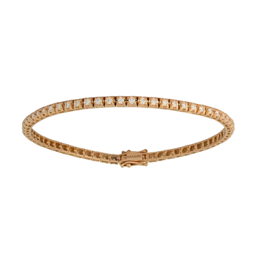 Bracciale tennis vulcano oro rosa 18K con diamanti da 1.20 a 5.90 ct