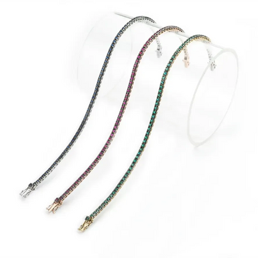 Bracciale tennis oro brunito 18K con pietre preziose da 1.00 a 1.40 ct