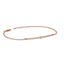 Bracciale oro rosa 18K con diamanti bianchi spot centrale