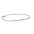 Bracciale oro rosa 18K con diamanti bianchi spot centrale
