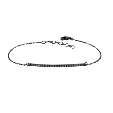 Bracciale Oro brunito 18K con Diamanti Neri