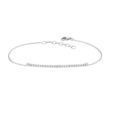 Bracciale Oro Bianco 18K con Diamanti Bianchi