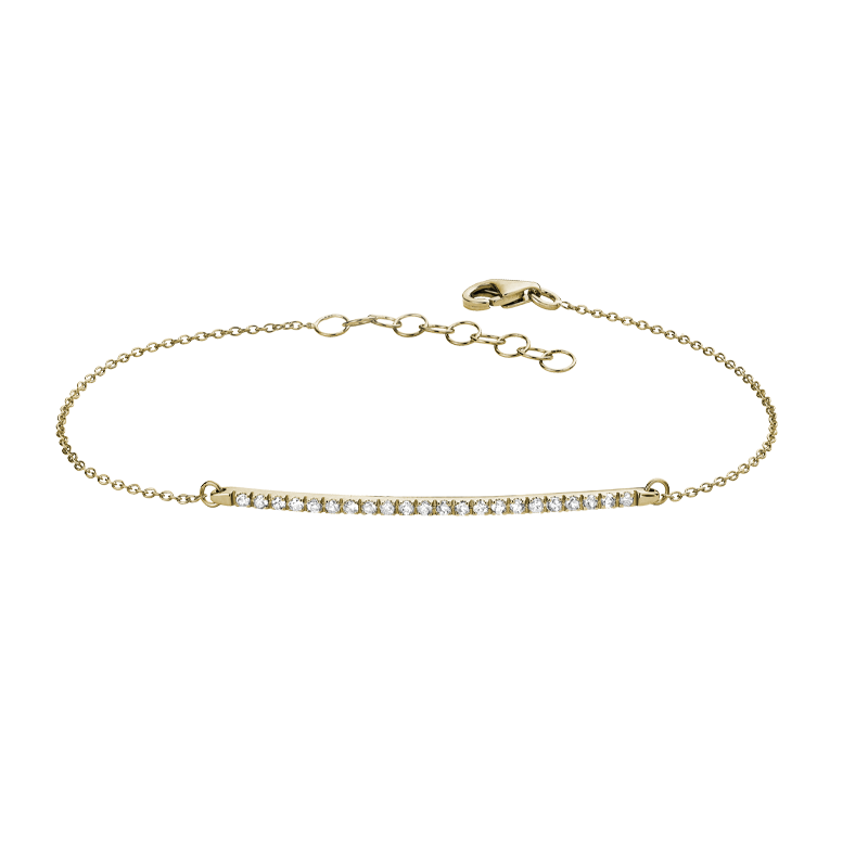 Bracciale Oro Giallo 18K con Diamanti Bianchi