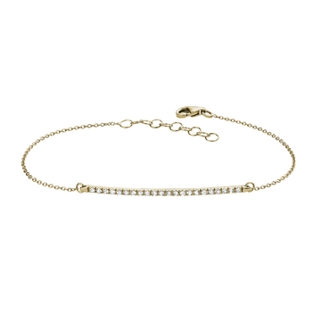 Bracciale Oro Giallo 18K con Diamanti Bianchi