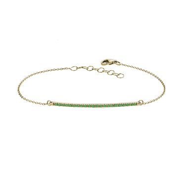 Bracciale Oro Giallo 18K con Smeraldi