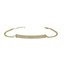 Bracciale oro giallo 18K con diamanti 3 file
