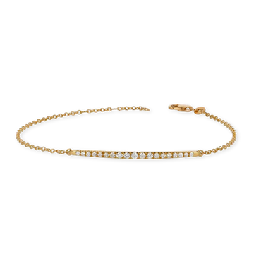 Bracciale oro giallo 18K con diamanti degradè