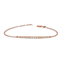 Bracciale oro rosa 18K con diamanti degradè