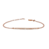 Bracciale oro rosa 18K con diamanti degradè