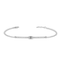 Bracciale oro bianco 18K con diamanti taglio smeraldo
