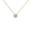 Ciondolo oro giallo 18K con diamante centrale pavè da 0.22 a 0.36 ct