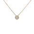 Ciondolo oro giallo 18K con diamante centrale pavè da 0.22 a 0.36 ct