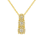 Pendente trilogy mirage oro giallo 18K con diamanti da 0.13 a 0.45 ct
