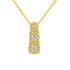 Pendente trilogy mirage oro giallo 18K con diamanti da 0.13 a 0.45 ct