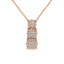 Pendente trilogy mirage oro rosa 18K con diamanti da 0.13 a 0.45 ct