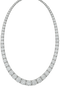 Collana tennis a filo oro bianco 18K con diamanti da 20.00 a 26.50 ct