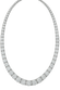 Collana tennis a filo oro bianco 18K con diamanti da 20.00 a 26.50 ct