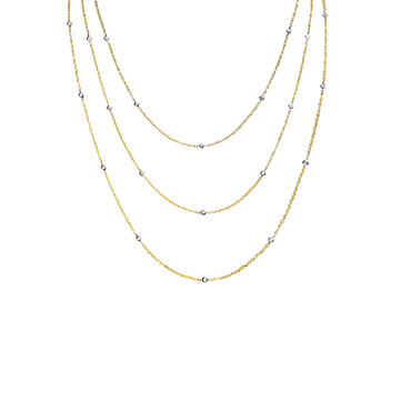 Collana Oro Giallo 18K con Diamanti