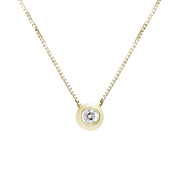 Pendente luce cipollina oro giallo 18K con diamanti da 0.02 a 0.20 ct