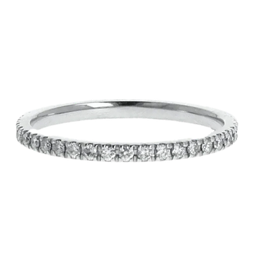 Fedina Oro Bianco 18K con Diamanti Bianchi