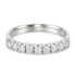 Veretta 9 pietre oro bianco 18K con diamanti da 0.10 a 1.20 ct