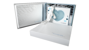 Diamante in blister Cuore di Mamma con cofanetto blu