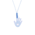 Ciondolo “Manina” Blu con Diamante Incastonato