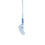 Ciondolo “Piedino” Blu con Diamante Incastonato