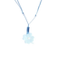 Ciondolo “Quadrifoglio” Blu con Diamante Incastonato