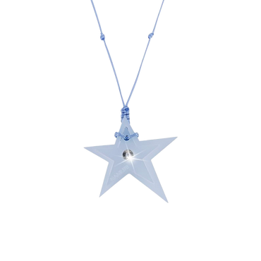 Ciondolo “Stella” Blu con Diamante Incastonato