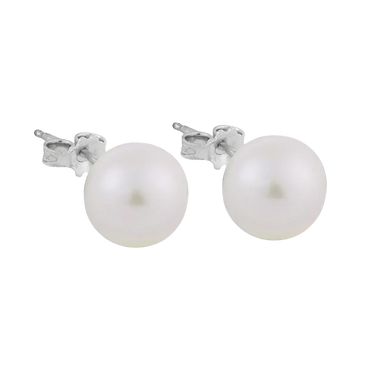 Orecchini Oro bianco 18K con Perle