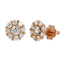 Orecchini in Oro Rosa 18K con Diamanti
