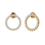 Orecchini Nuda in oro giallo 18K con diamanti mezza veretta