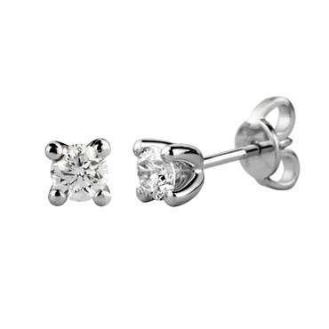 Orecchini oro bianco 18K con diamanti da 0.54 a 1.44 ct