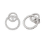 Orecchini in oro bianco 18K con diamanti con cuore