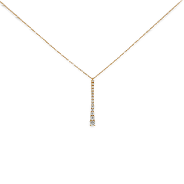 Pendente Degradè in Oro Giallo 18K con Diamanti da 0.47 a 0.62 ct