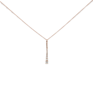 Pendente Degradè in Oro Rosa 18K con Diamanti da 0.47 a 0.62 ct