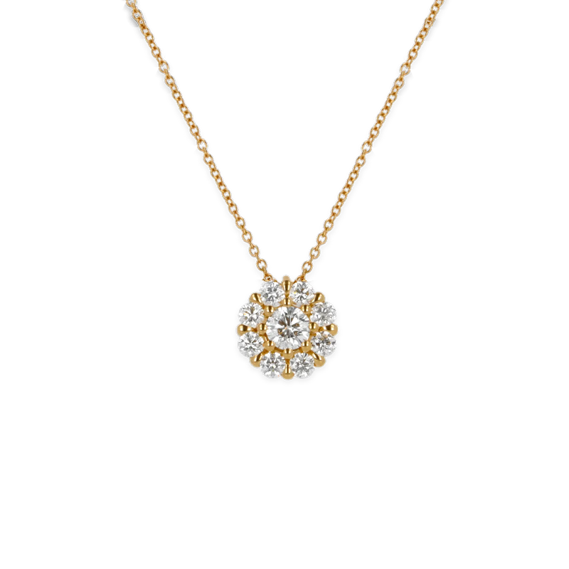 Pendente Oro Giallo 18K con Diamanti