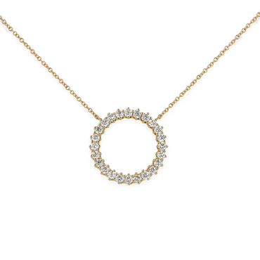 Pendente nuda mezza veretta con diamanti in ob e oro giallo 18K