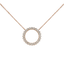 Pendente nuda mezza veretta con diamanti in ob e oro rosa 18K