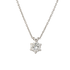 Pendente sei griffe oro bianco 18K con diamanti da 0.30 a 1.00 ct