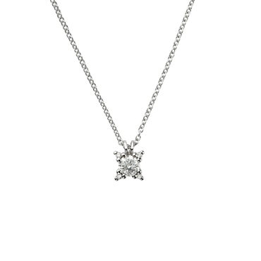Pendente oro bianco 18K e diamanti da 0.30 a 0.79 ct