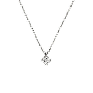 Pendente oro bianco 18K e diamanti da 0.27 a 0.73 ct