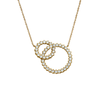 Ciondolo in oro giallo 18K con diamanti