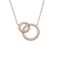 Ciondolo in oro rosa 18K con diamanti