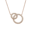 Ciondolo in oro rosa 18K con diamanti
