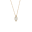 Pendente Oro Giallo 18K con Diamanti Round e Navette Cut